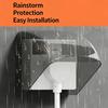 Outdoor Charging Outlet Weather Cover with Plastic Hood for 86 Type Switches Wall Socket Area