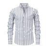 Men's Dress Shirt Regular Fit Pinpoint Stripe