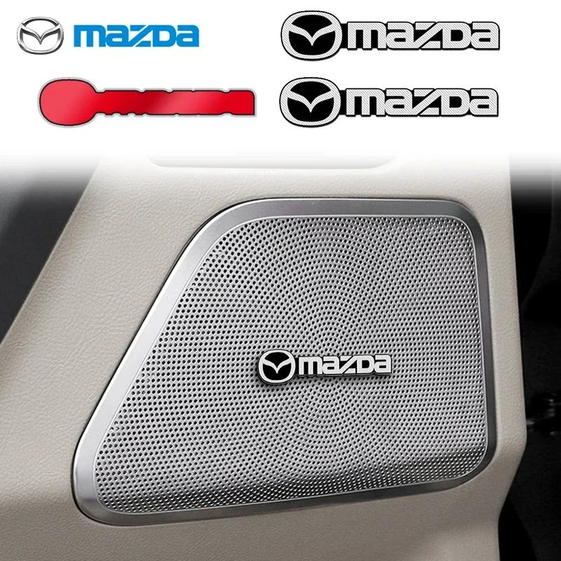 4ks Dekorace do auta Audio 3D Hliníkový odznak Znak Samolepka pro Mazda 3 CX3 CX4 CX5 CX7 CX8 CX9 CX30 RX7 Atenza Axela Příslušenství