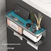 LIEI Wall-Mounted Tissue Holder with Phone Shelf