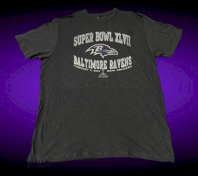 Neues NFL Baltimore Ravens Super Bowl Banner Vintage Herren Unisex T-Shirt