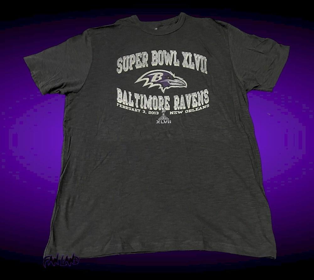 Новая мужская/унисекс футболка Baltimore Ravens NFL с винтажным баннером Суперкубка XXXXL
