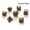 7PCS Polyhedron Dice Set With 7 Carved Patterns Game Dice Set, Gaming Gift-Add Fun To Your Board Games!