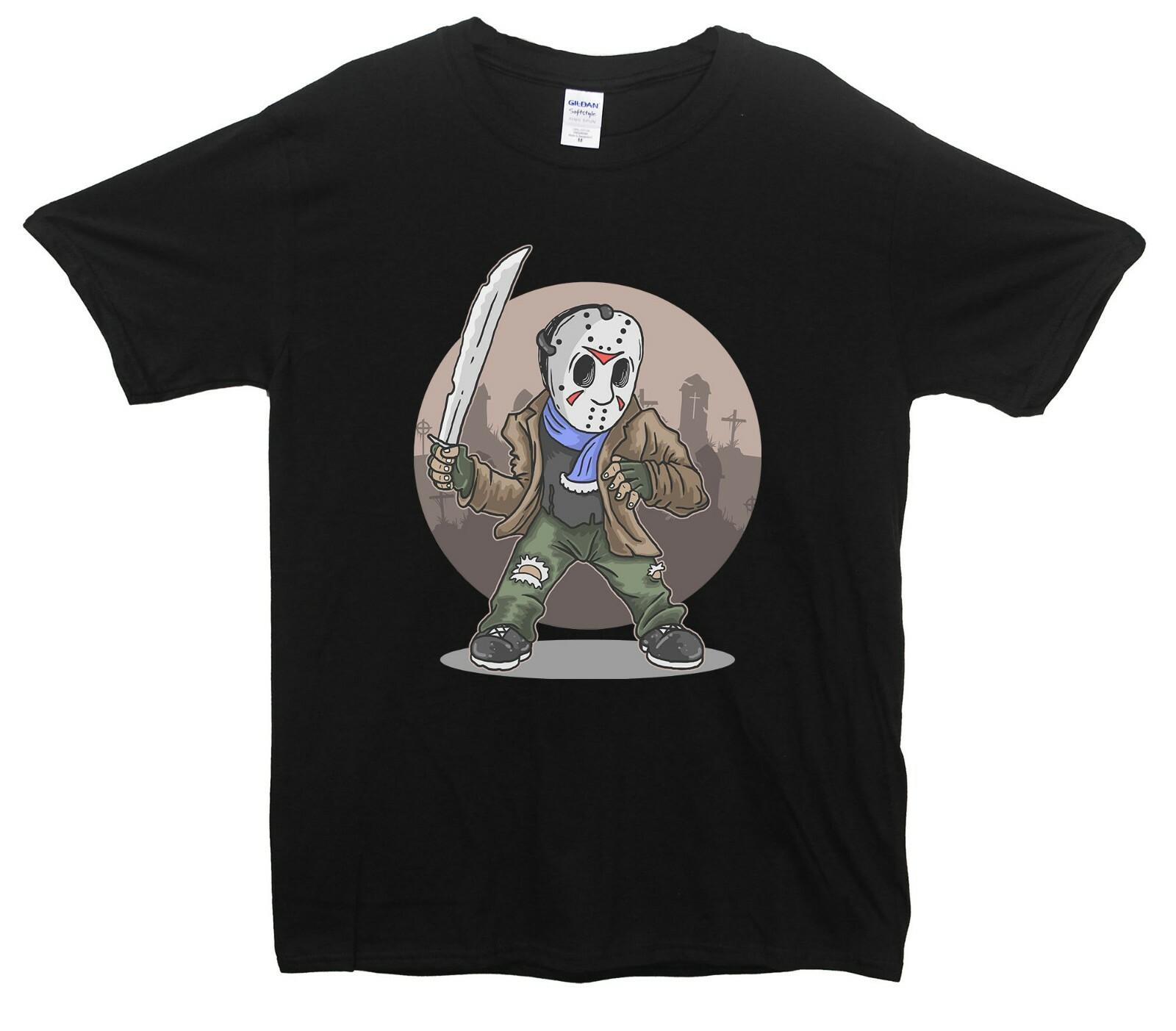 Freddy Krueger Cartoon Halloween Printed T-Shirt (Friday 13th Inspired) S разноцветный