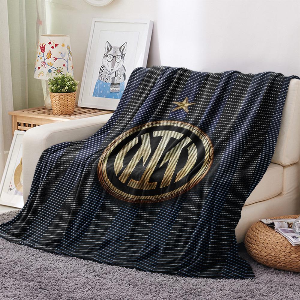 Football Club Internazionale Milano Flannel Blanket, High quality Comfortable for All Seasons, Home Decor, Warmth and Comfort