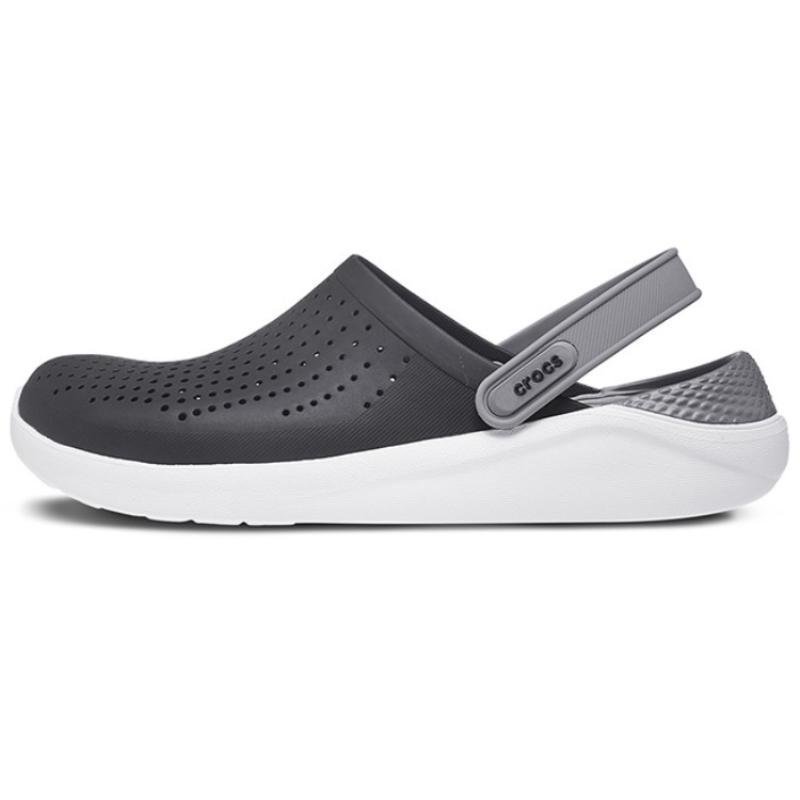 Crocs LiteRide Shoe Sandals Black Smoke Grey Unisex