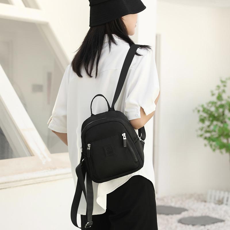 New Nylon Backpack Women's Fashion Casual Shopping Lightweight Backpack Versatile Foreign Style Student Schoolbag Women's Bag