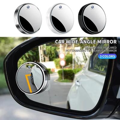 B5 2025 Quente Para Carro Volkswagen Espelho Retrovisor 360 Graus Ajustável Grande Angular Pequeno Espelho Circular Para Volkswagen VW Golf Polo Tigua