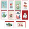 English-Style Cross-Border Christmas Card Set: Folded Holiday Cards with Envelopes for DIY Handwritten Blessings