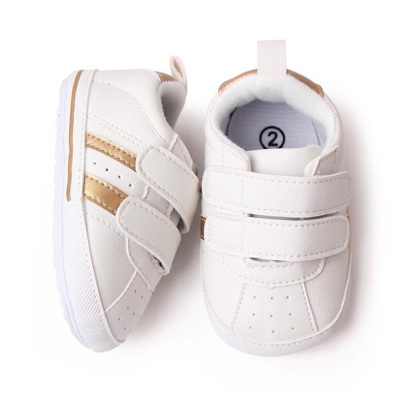 Velcro Soft Sole White Sports Shoes for 0-1 Year Olds - Spring/Autumn Toddler Shoes BL2311 11cm