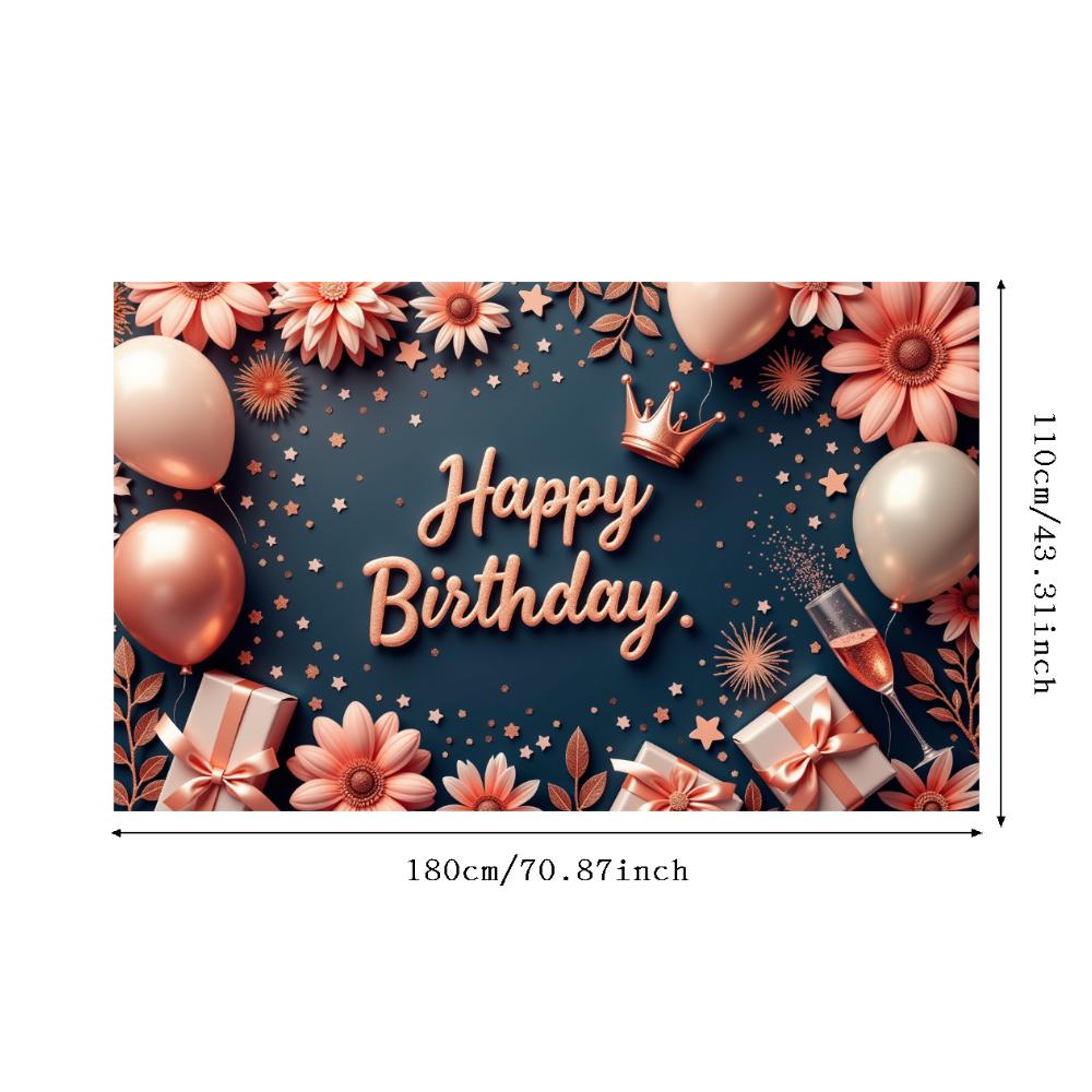 Баннер для мероприятия с цветочным дизайном, баннер для вечеринки по случаю дня рождения, фон для вечеринки для украшения мероприятия, вечеринка в помещении
