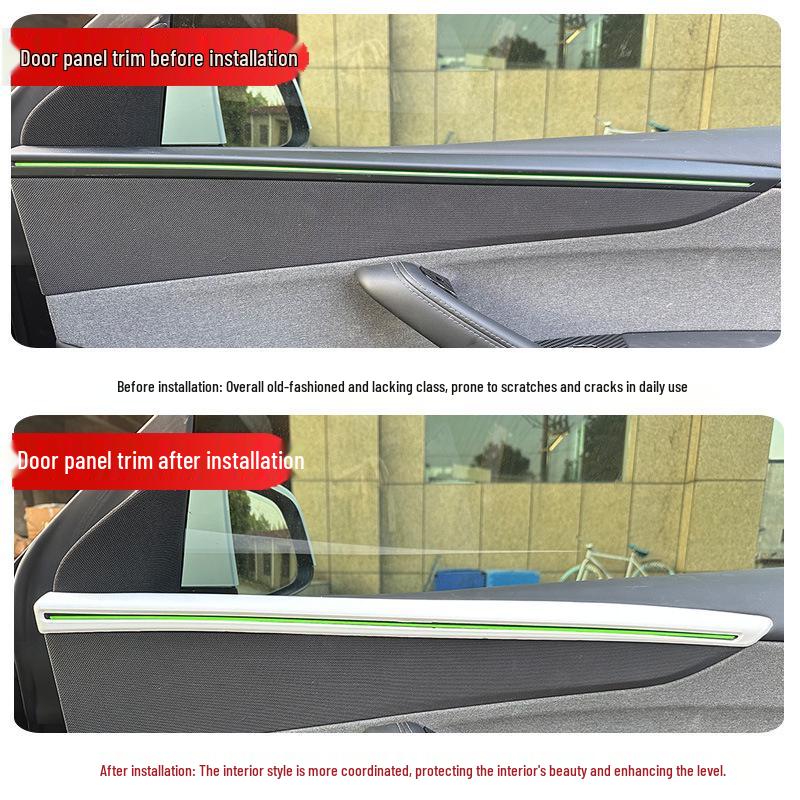 Tesla Model Y Refresh Edition Door Trim Cover - Interior Upgrade Accessory