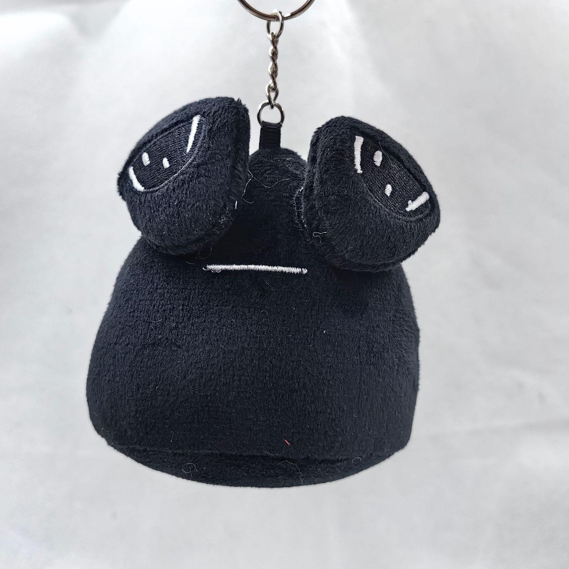 Cross-Border Alien POU Plush Doll - Zongzi Style White Keychain 10CM 30g