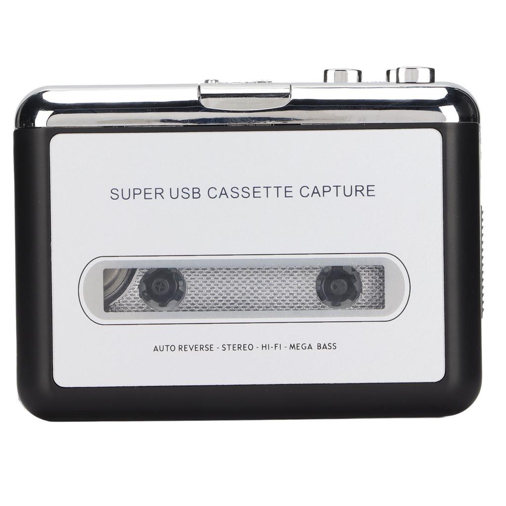 Tape To MP3 Converter Stereo 3.5mm Portable USB Cassette Player with Earphone for Laptop PC