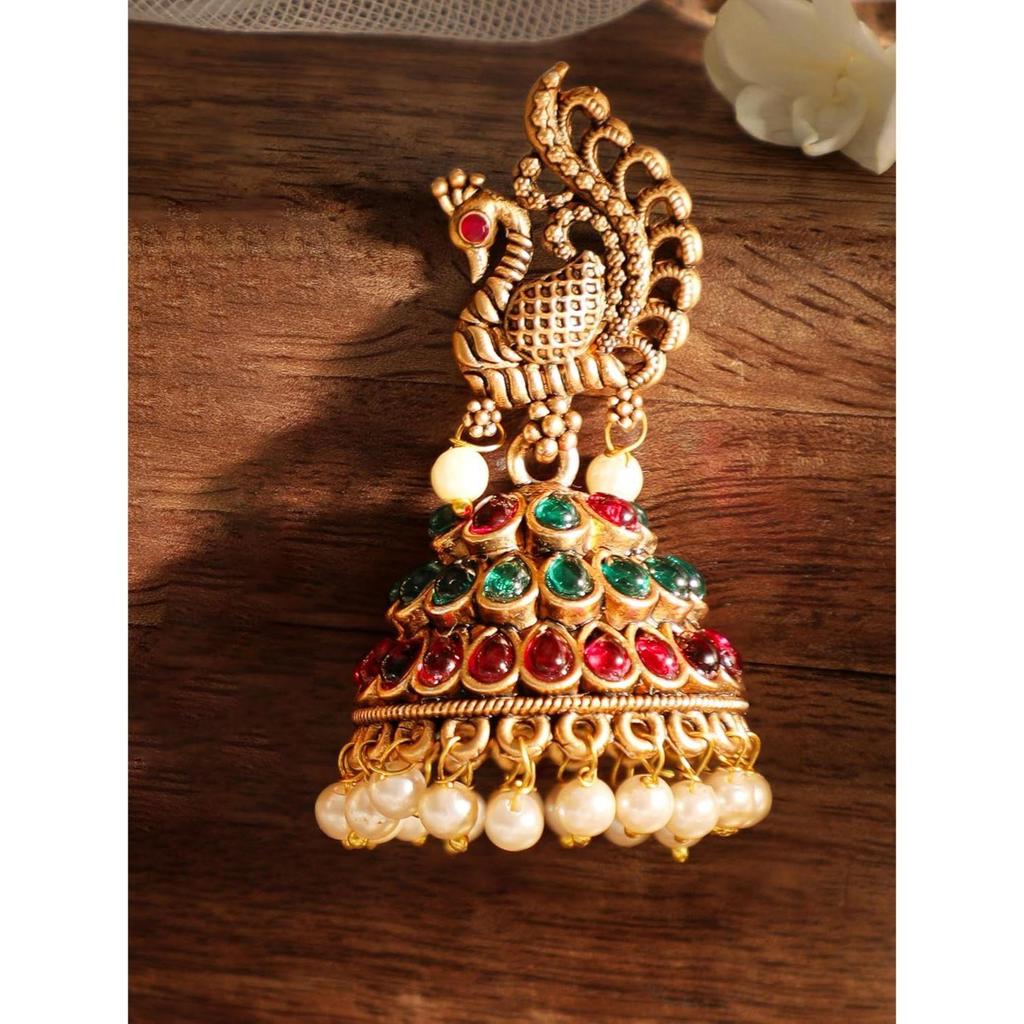 Jhumka Earrings Gold Plated Stylish Traditional Trendy Jewellery Gift for Women & Girls