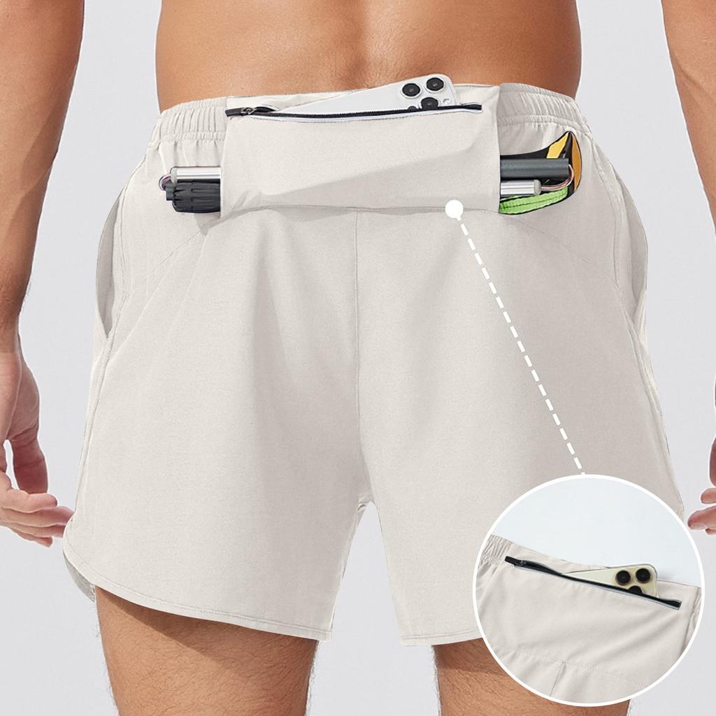 Men's Drawstring Breathable Outdoor Sports And Fitness Shorts