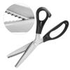 Stainless Steel Pinking Shears Comfort Grip Handled Professional Crafts Dressmaking Zig Zag Cut Scissors Sewing Scissors Fabric