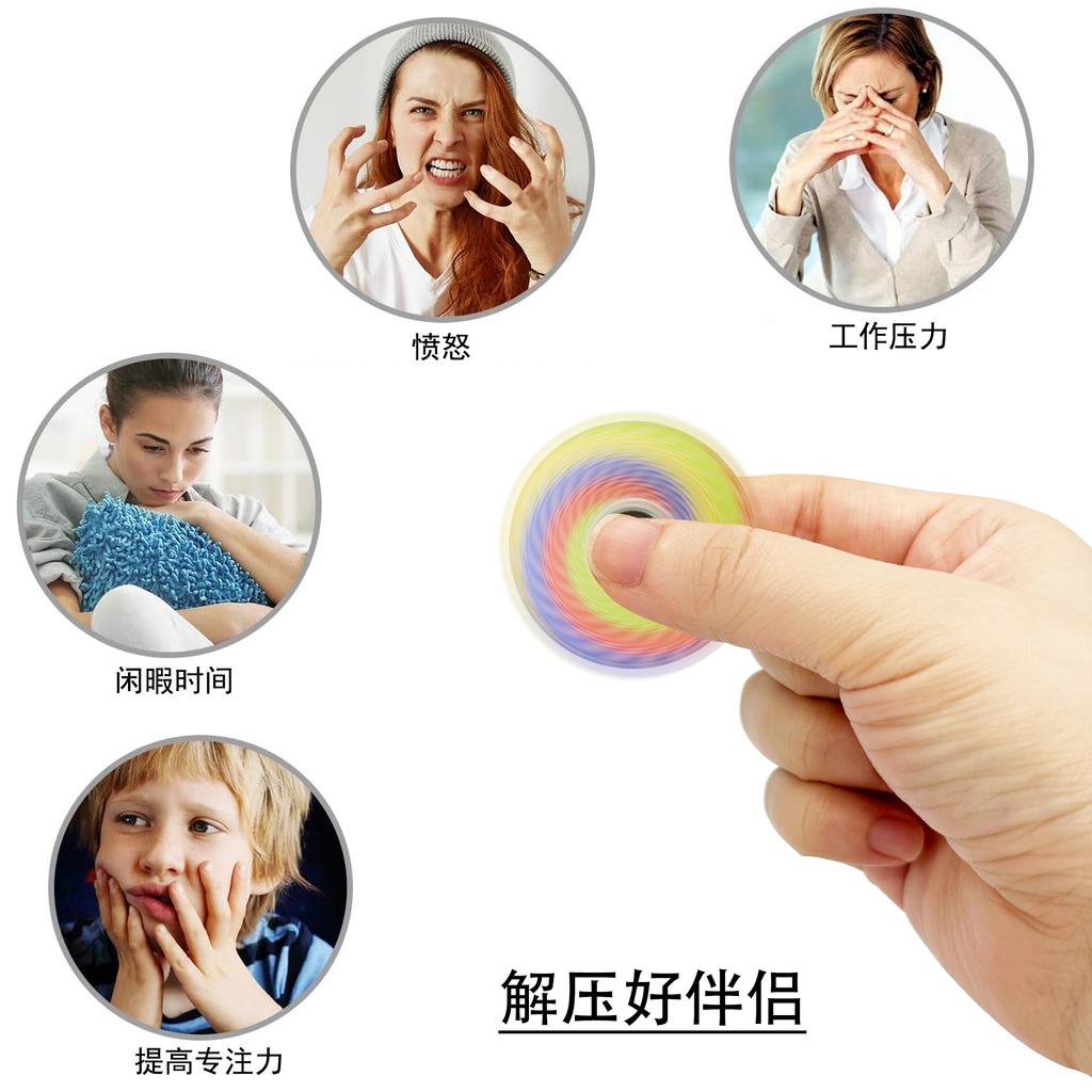 Kreativ Mandala Graffiti Retro Vind Fingerspinnere Fargerik Liten Gyro Dekompresjonsleke Liten Gave