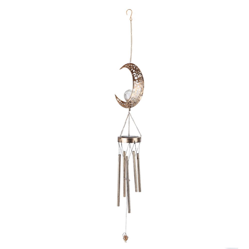 Solar Courtyard Lamp Retro Wind Chimes Pendant Ornaments Light Interior Decoration for Thanksgiving Birthday Gift
