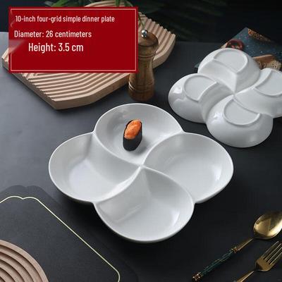 Commercial Ceramic Divided Serving Platter