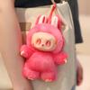 Cartoon Labubu Vinyl Doll Stuffed The Monsters Heartbeat V3 Soft Plushies Bag Pendant Birthday Xmas Gifts Girl Child