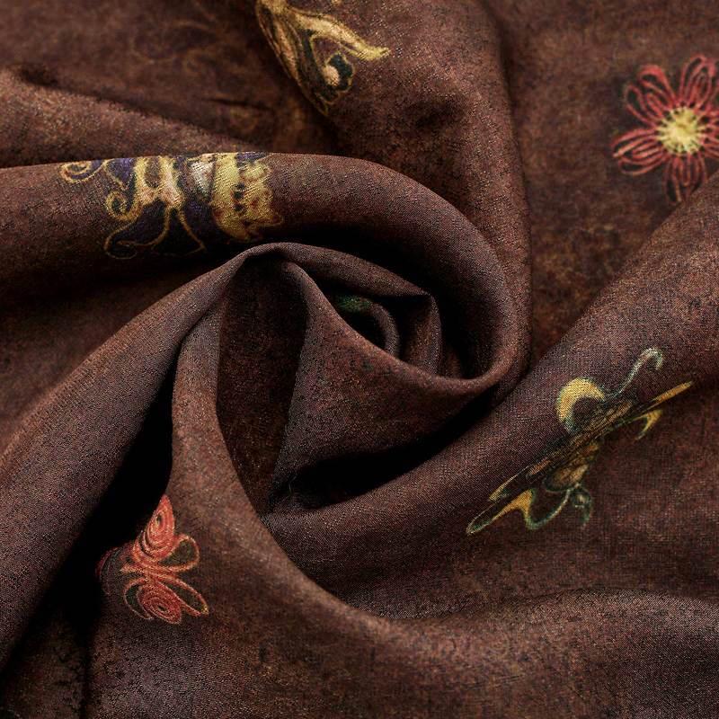 Zhaojun New Chinese Style Mulberry Silk Xiangyunsha Long Sleeve Top