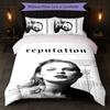 Set Copripiumino 3 Pezzi Stampa Taylor Swift 1 Copripiumino e 2 Federe Biancheria da Letto Morbida per Camera da Letto Domestica