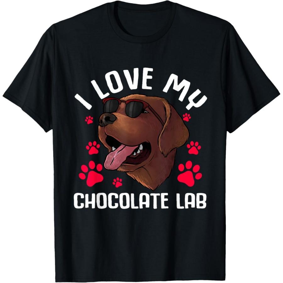 

Funny Chocolate Labrador Retriever Gift Men Women Lab Lover T-Shirt XXXXXL чёрный