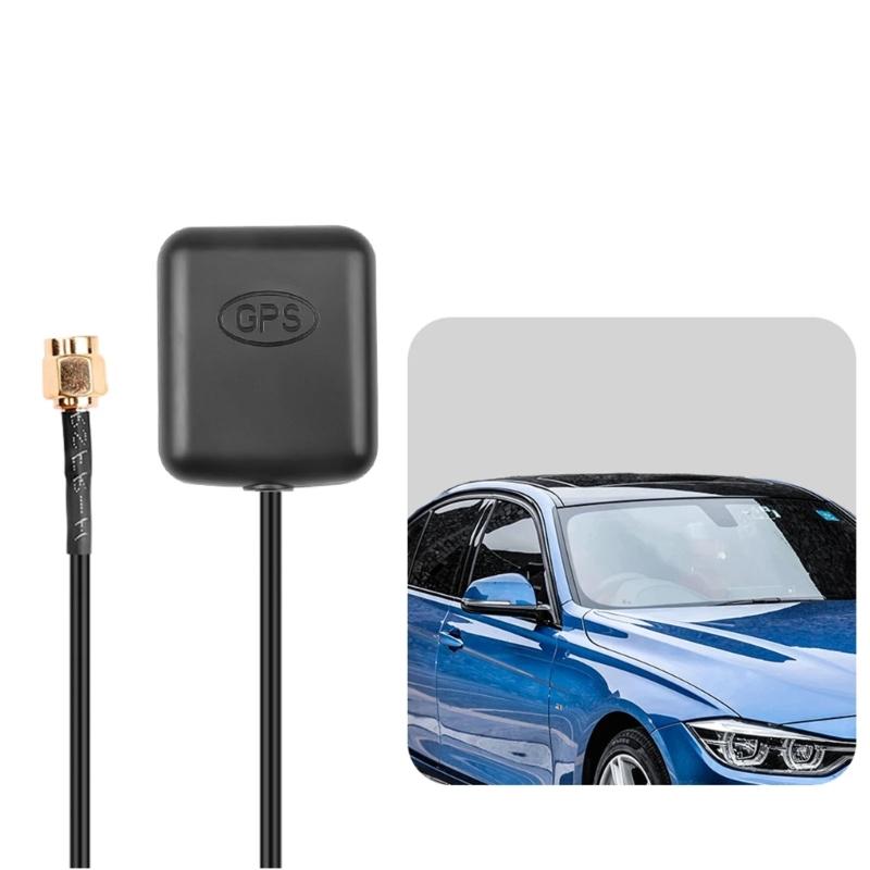 Waterproof Vehicle Global Positioning System Antenna with Long Cord for Easy Installation Reliable Satellite Signal Lock