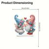 5D DIY Romantic Valentines Day Diamond Tabletop Decor Cat Rose Dog Rose Small Flower Bed Rose Hot Air Balloon Tabletop Decor