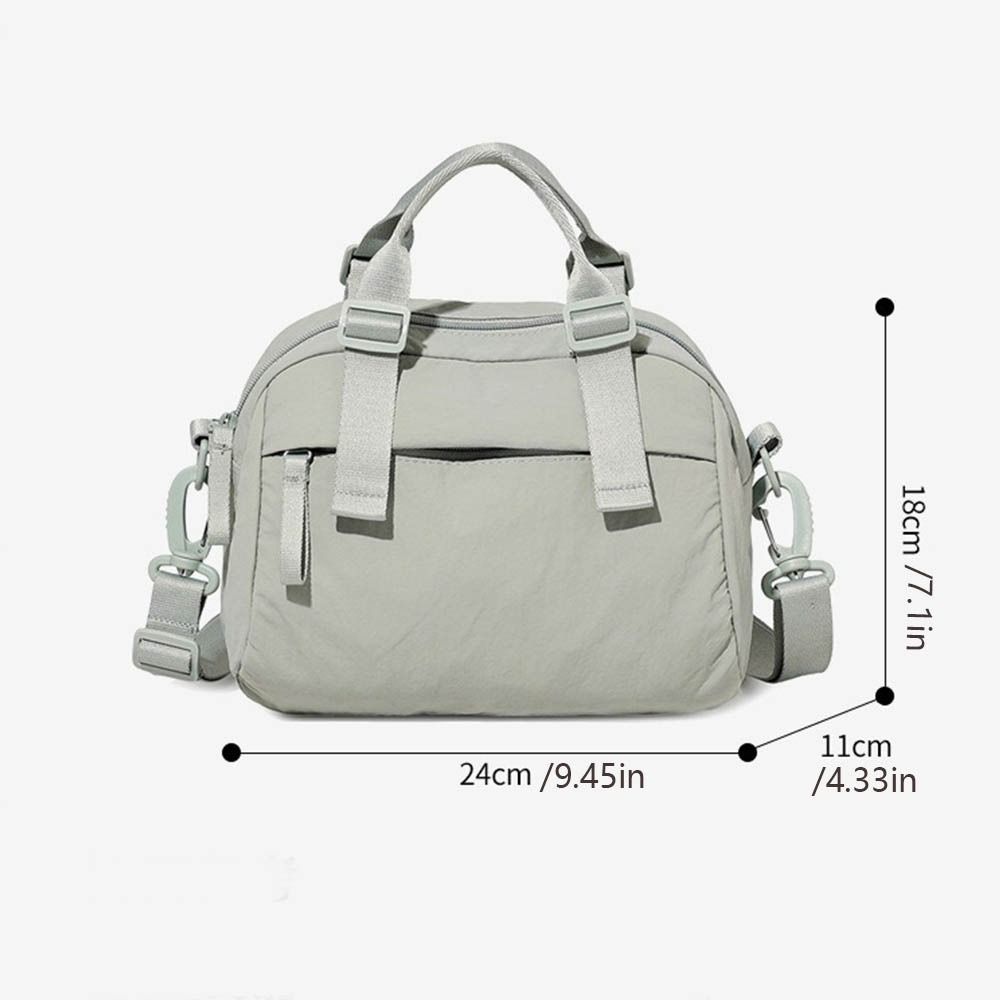 Large Capacity Women Shoulder Bag Lightweight Korean Style Messenger Bag Adjustable Straps Handbag Nylon Crossbody Bag Outdoor