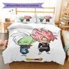 Zamasu Mönster Sängkläder, Täcke Set Påslakan Örngott Hem Födelsedagspresent (1 * påslakan + 2 * örngott, utan kärna)
