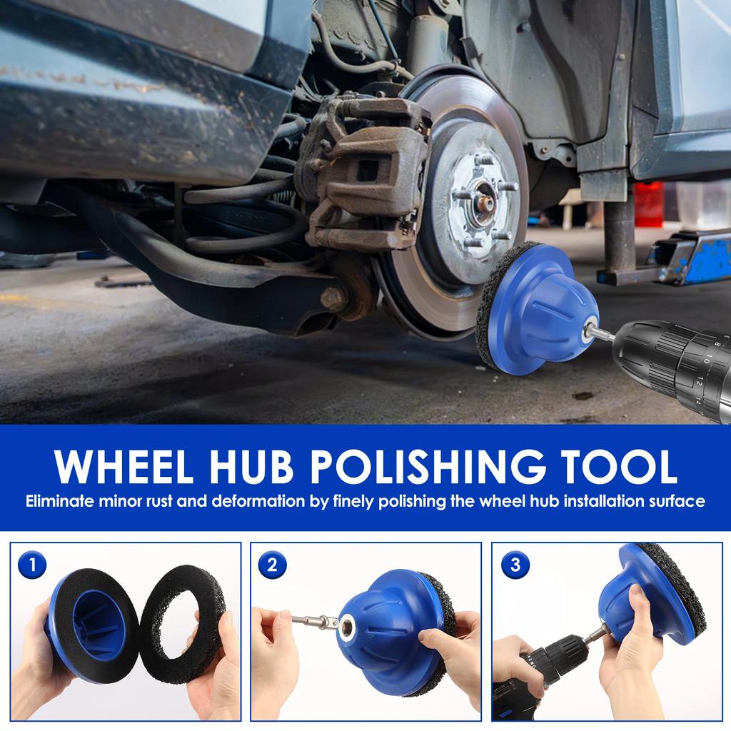 150mm Car Wheel Hub Grinder Ball Head Grinder Wheel Hub Cleaner for Tyre Change, Rim Cleaning & Rust Removal Wheel Hub Brush