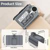 Couch Cup Holder Tray,Silicone Sofa Armrest organizer with Assesory Side Pockets for storage Remotes, Cell-phone,Tablet or Snack