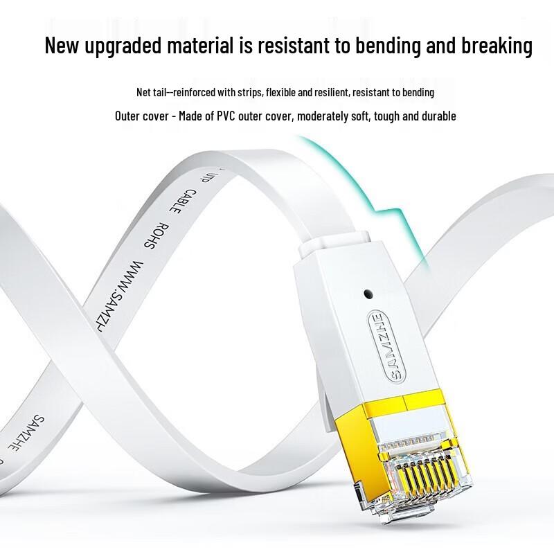 SAMZHE Cat6 Flat Ethernet Cable