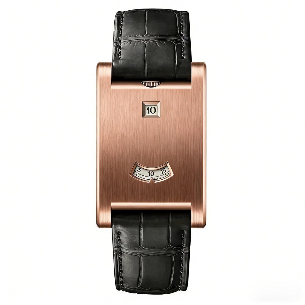 Leather Strap Square Wristwatch Alloy Case Business Watch New Men's Wristwatch  Daily Wear