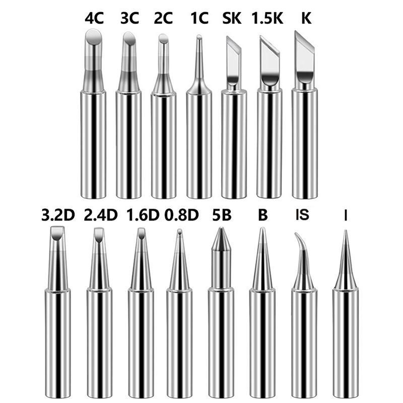 1Pack Solder Soldering Iron Tips Standard Size Accessories Electrical 900M-T-SK,900M-T-0.8D,  , 900M-T-1C, 900M-T-I