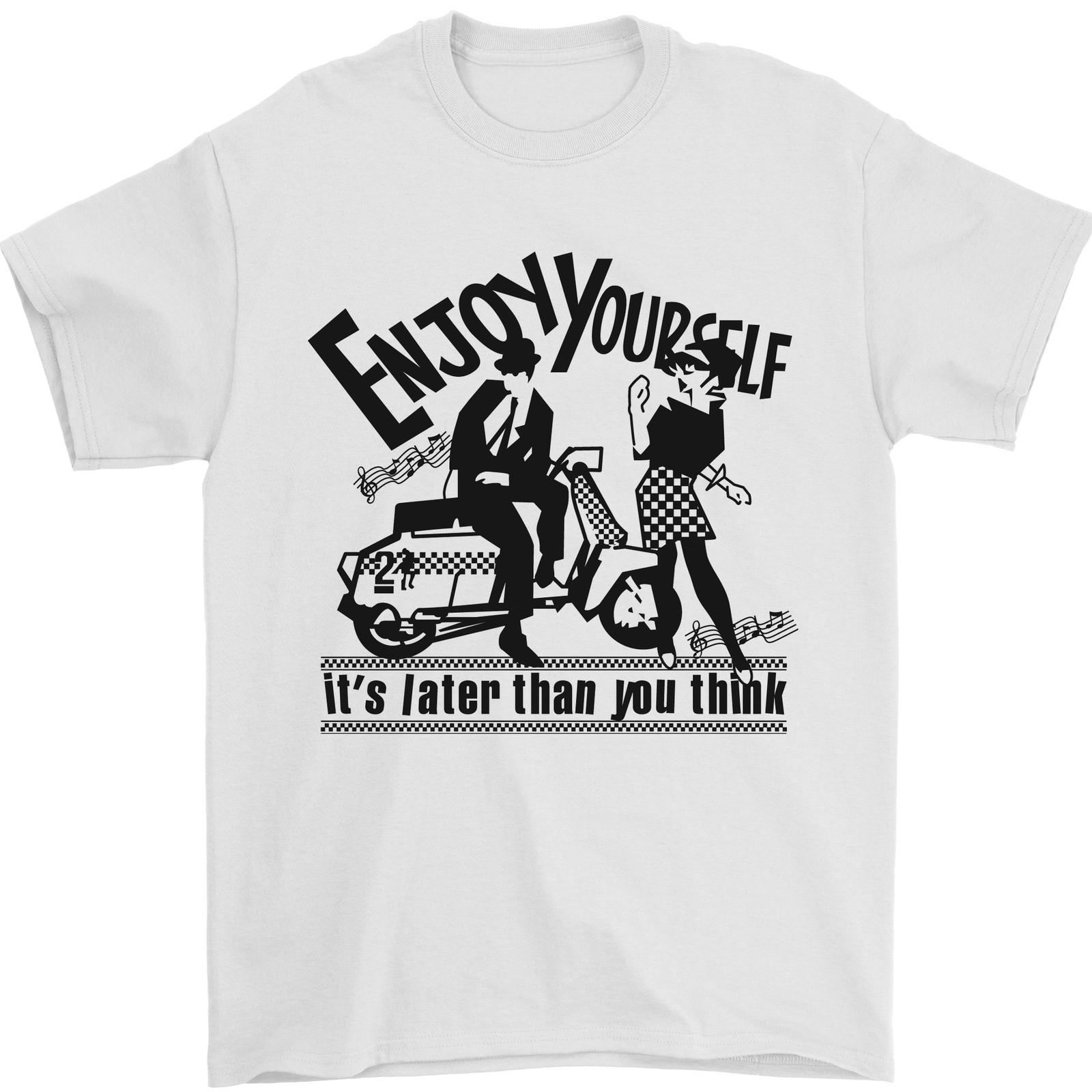 2Tone Наслаждайся собой 2-тональная SKA Музыка Мужская Футболка 100% Хлопок L