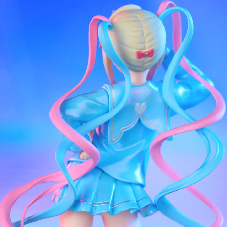 17cm Needy Girl Overdose Anime Figure Parade KAngel Action Figures Virtual Uploader PVC Collection Model Ornaments Toys