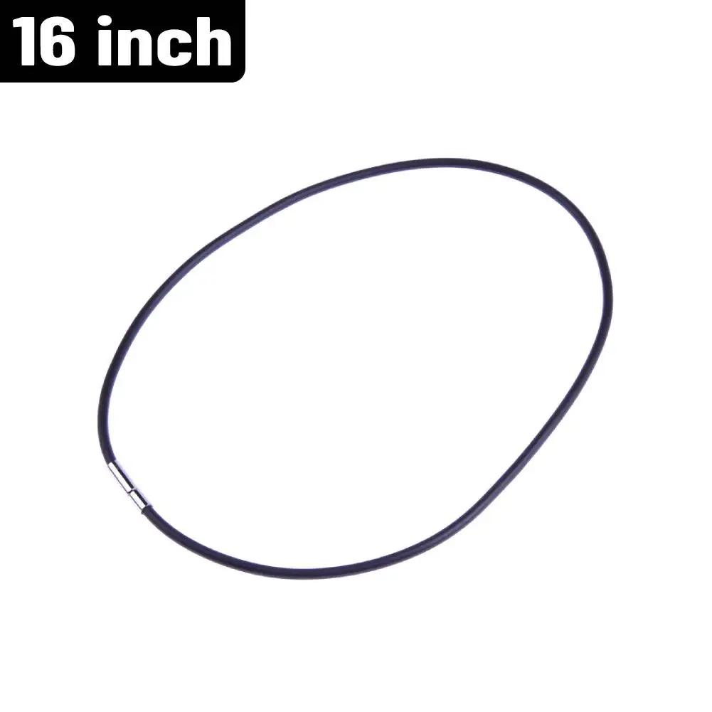 

Резиновое колье-чокер Повседневные украшения Мода Унисекс Колье на шнурке 3 мм Черный кожаный шнур для подарка для повседневной уличной фотографии 1PC