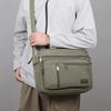 Classic Canvas Messenger Bag - Men's Crossbody Shoulder Tote for Work & Travel (Water Resistant Durable Handbag)
