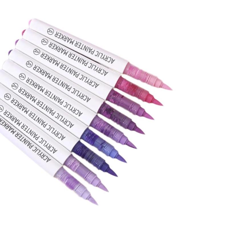 

9 шт. Акриловые ручки Акриловые маркеры для рисования Акриловые маркеры Набор Принадлежности для рукоделия для рисования Тыква Камень