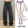 Plus Size Women's High Waist Slimming Straight Wide Leg Jeans - Spring/Summer 2025