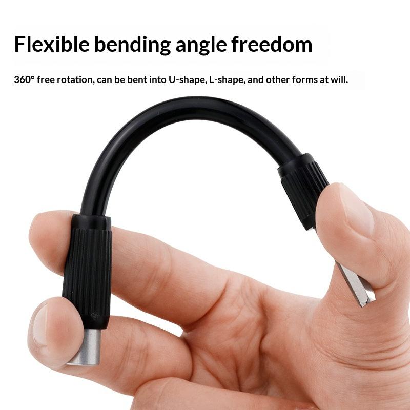 Electric Drill Flexible Shaft Extension Non-slip Handle Screwdriver Bit Holder for Home Renovation Narrow Gap Installation