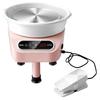 Pottery Wheel 10in Ceramic Wheel Foot Pedal Touch Screen 350W 3 Legs Pink