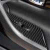 2Pcs Carbon Fiber Interior Front Door Control Cover Trim For Nissan Altima Sedan