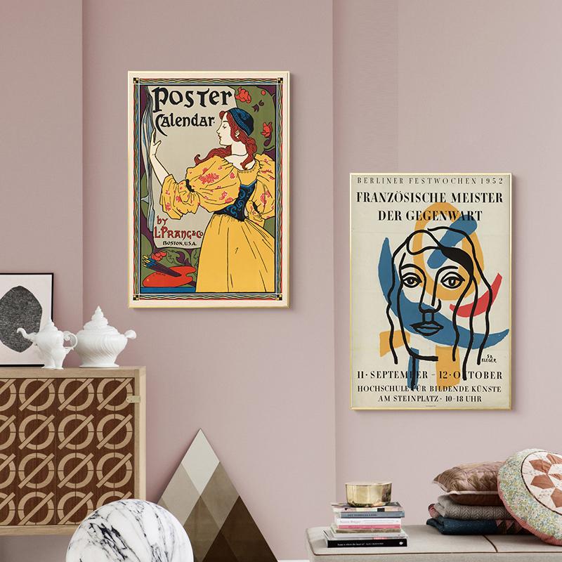Christmas Number Poster Vintage Canvas Painting Retro Xmas Prints Wall Art Pictures for Living Room Home Decor Unframed