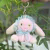 Endearing Bunny Cartoon Plush Toy Keychain With Soft Fabric For Collectible Decor