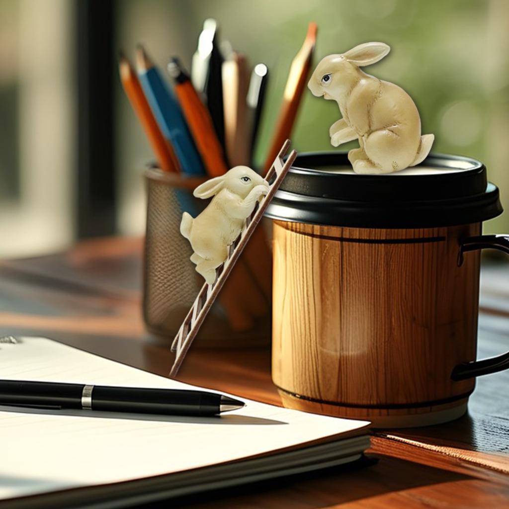 Statue miniature en résine pour pot de fleurs, accessoire décoratif pour terrasse, cour ou décoration