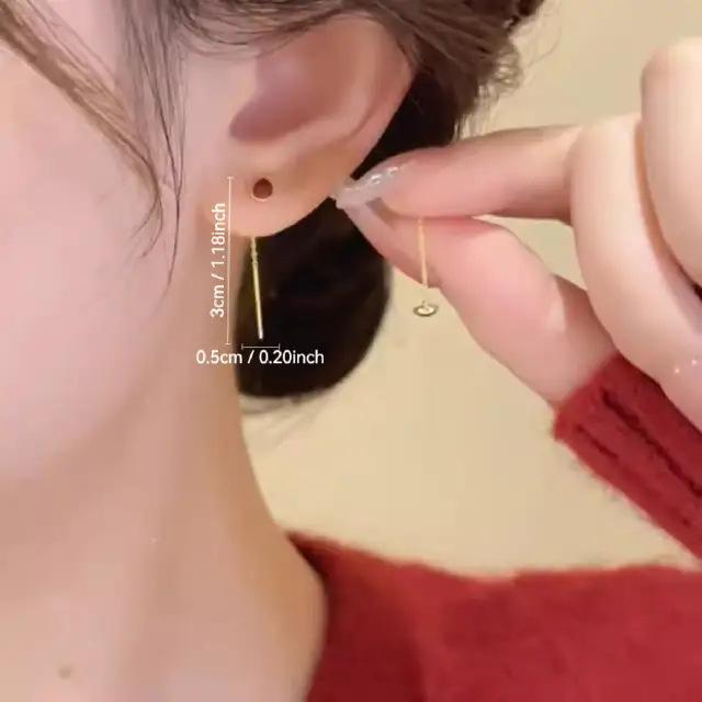 Versatile Temperament Simple and Exquisite Compact Ear Line Earrings